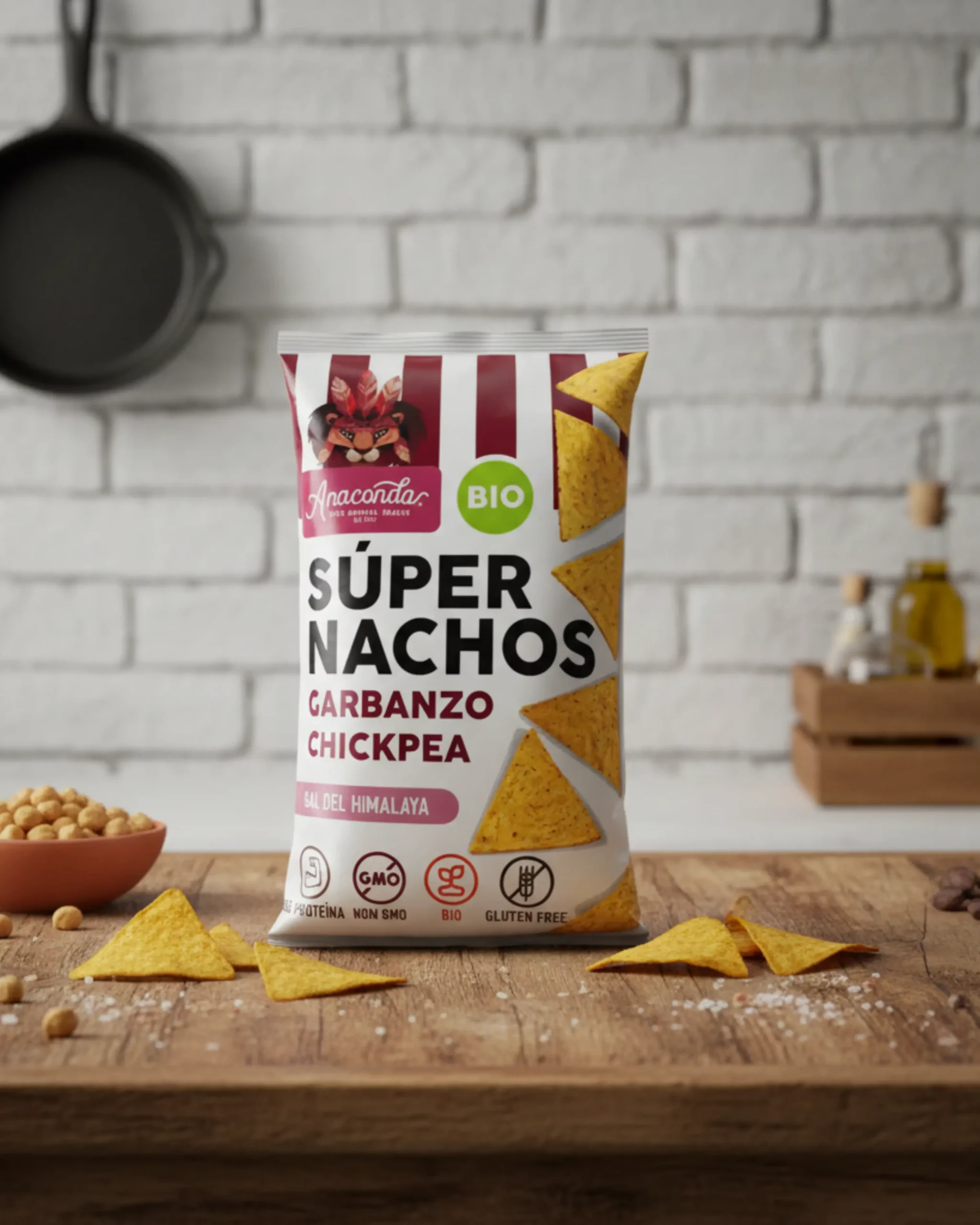 Super nachos de garbanzos 125g