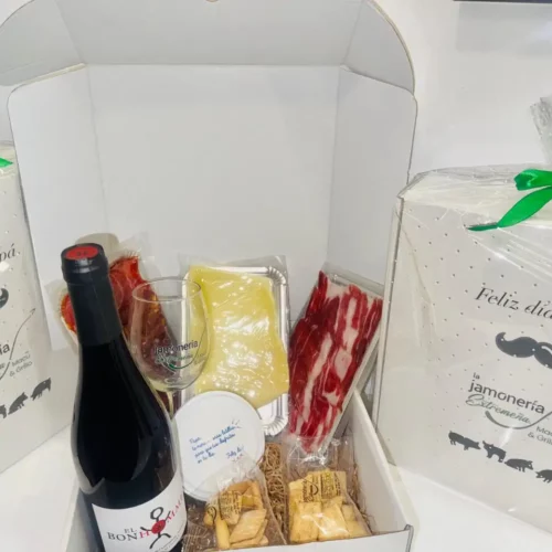 Caja papá vino