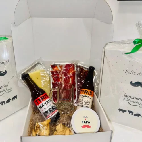 caja papá cervezas