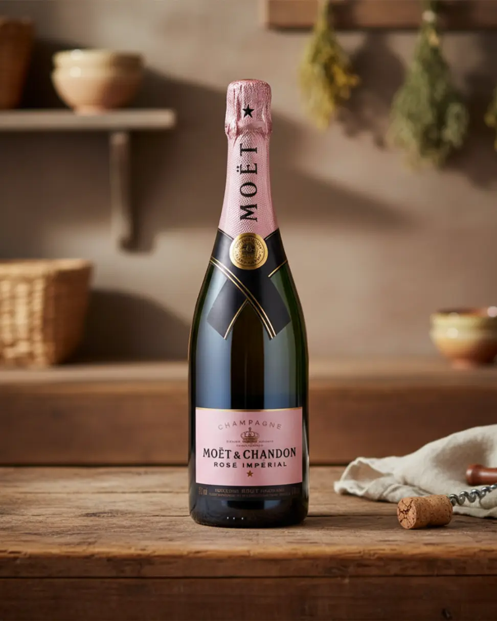 Champagne Moet Rosse