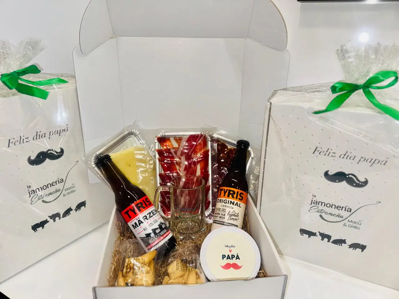 caja papá cervezas